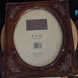 Elegant Brown Floral Picture Frame